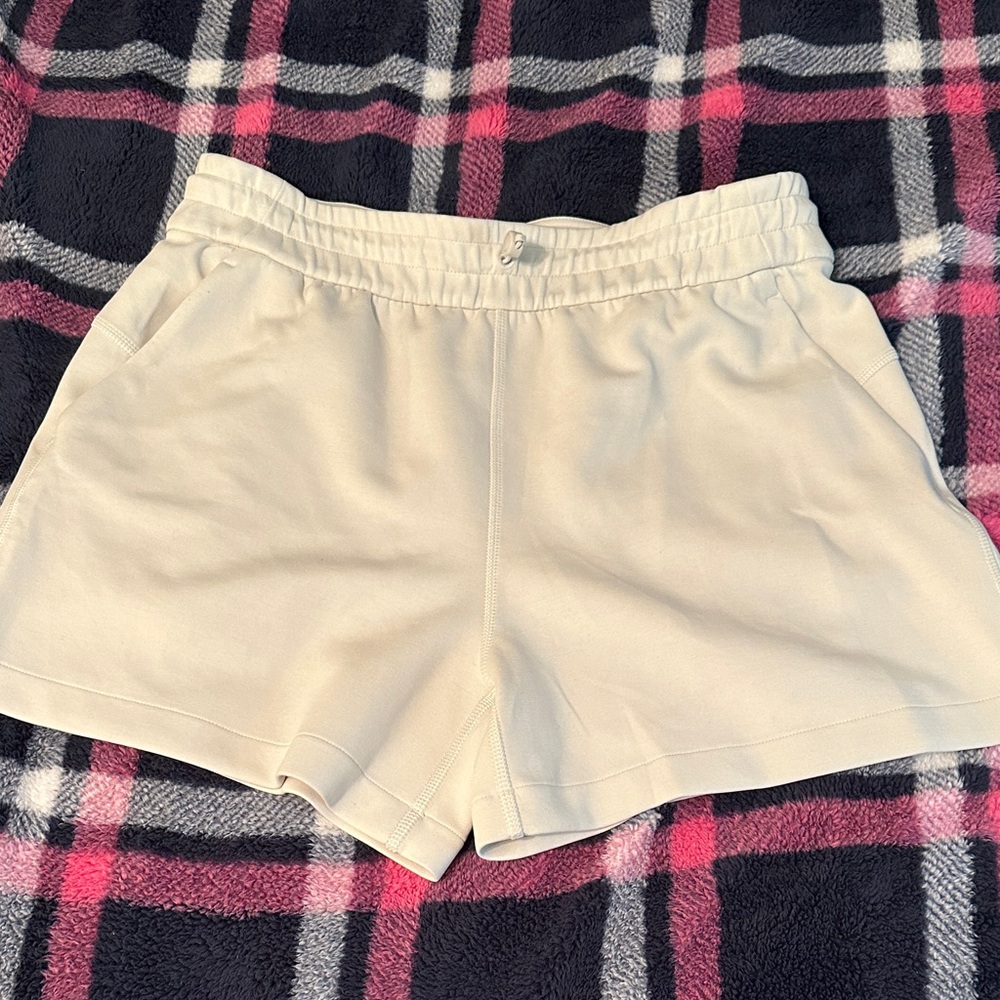 Lululemon Athletica Cream Athletic Shorts